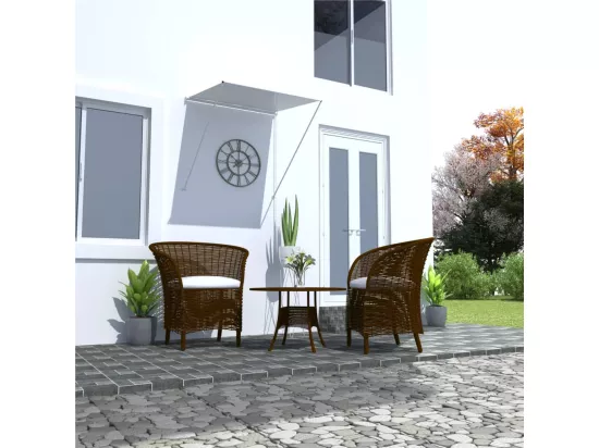 Auvent rétractable 100x150 cm Crème