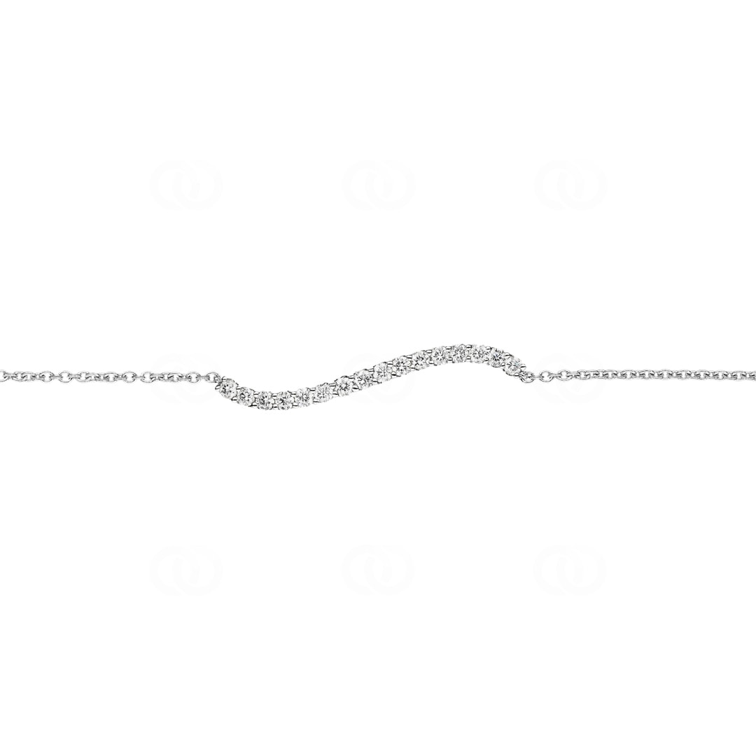 0.50 Karat Diamantarmband 750/18 K Weissgold