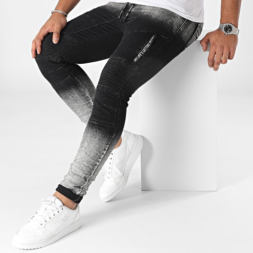 Jean Skinny Noir Gris