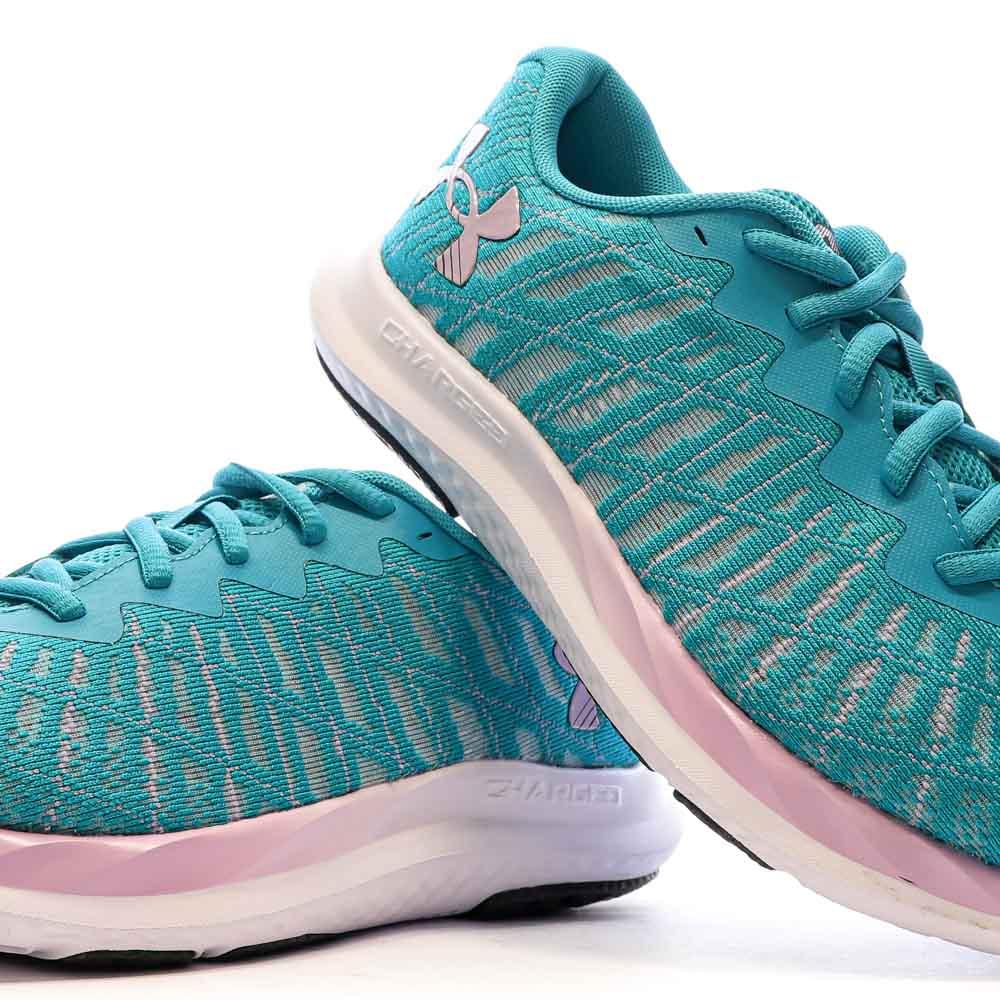 Under Armour Chaussures de Running Turquoise/Rose Femme Under Armour Charged Breeze