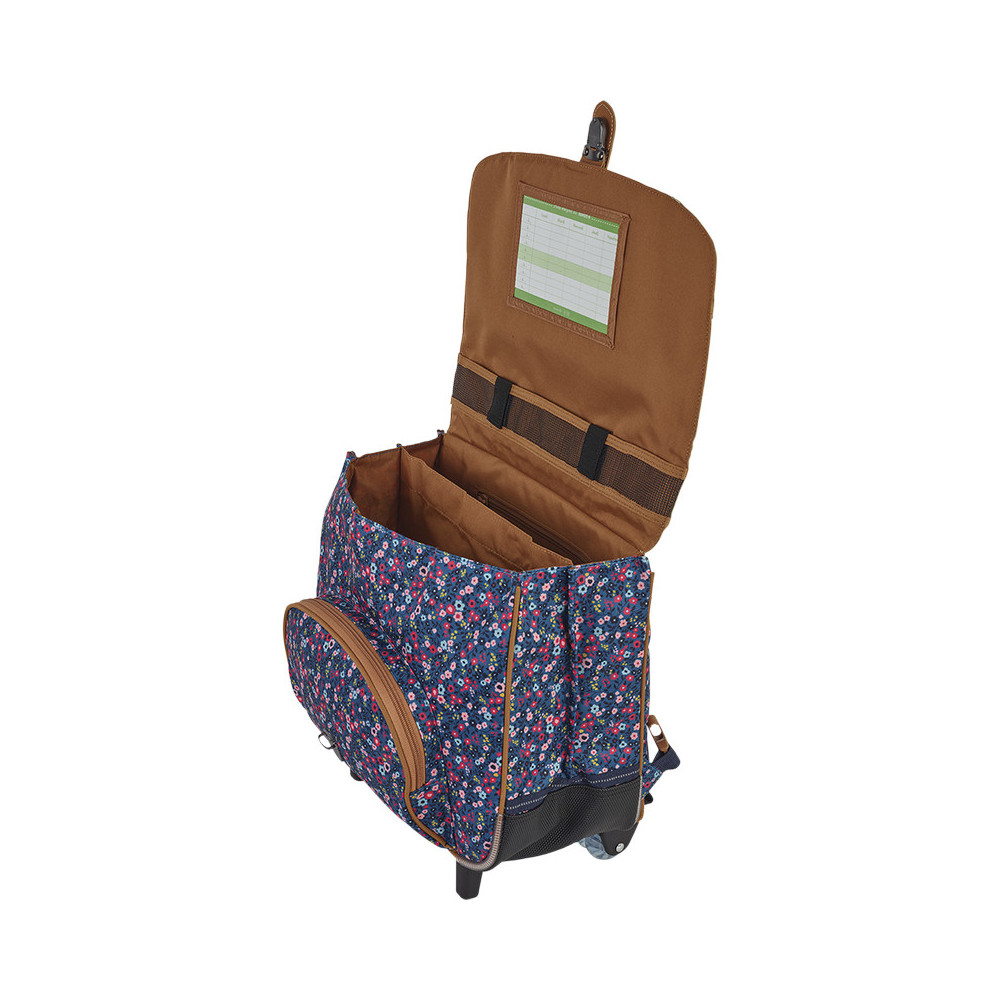 Cartable trolley Lou Ann bleu