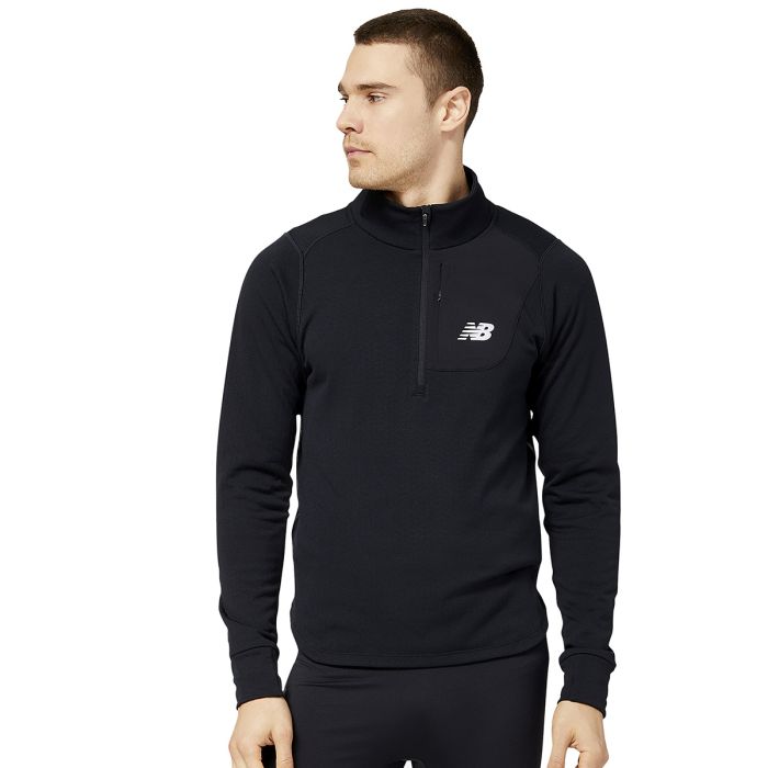 NB Heat Grid Half Zip Men Løbetrøje