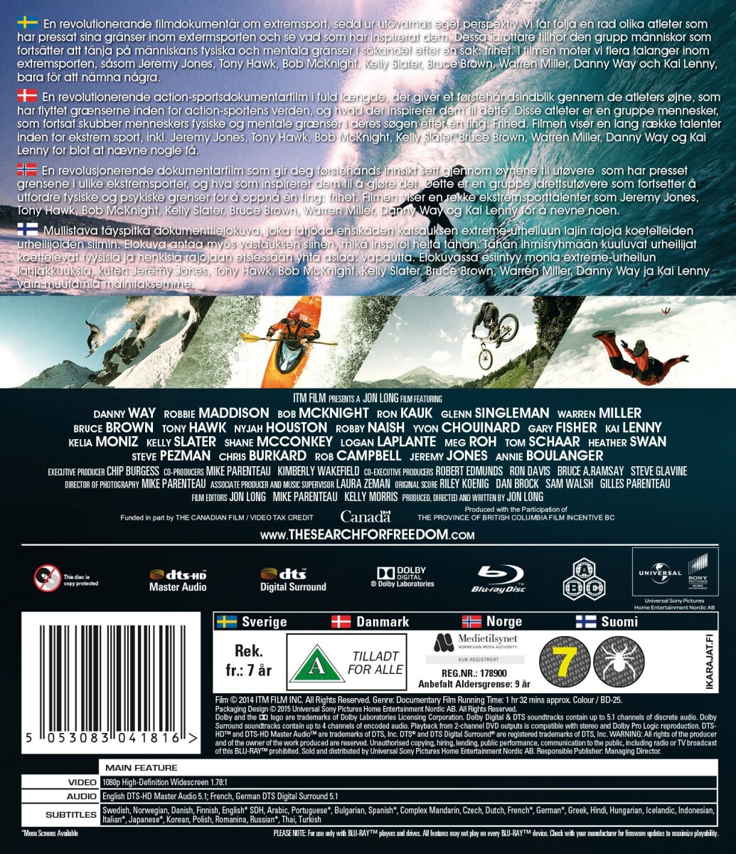 X: The Search For Freedom - Blu-Ray