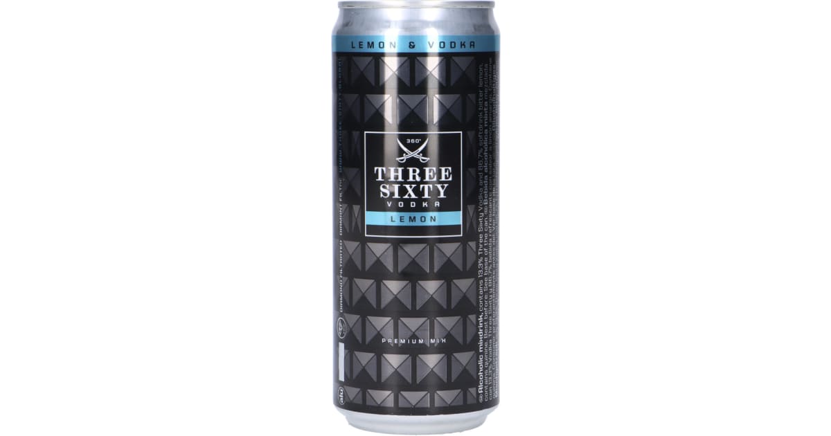 Three Sixty  Vodka Dose Lemon 330 ml (Einweg)