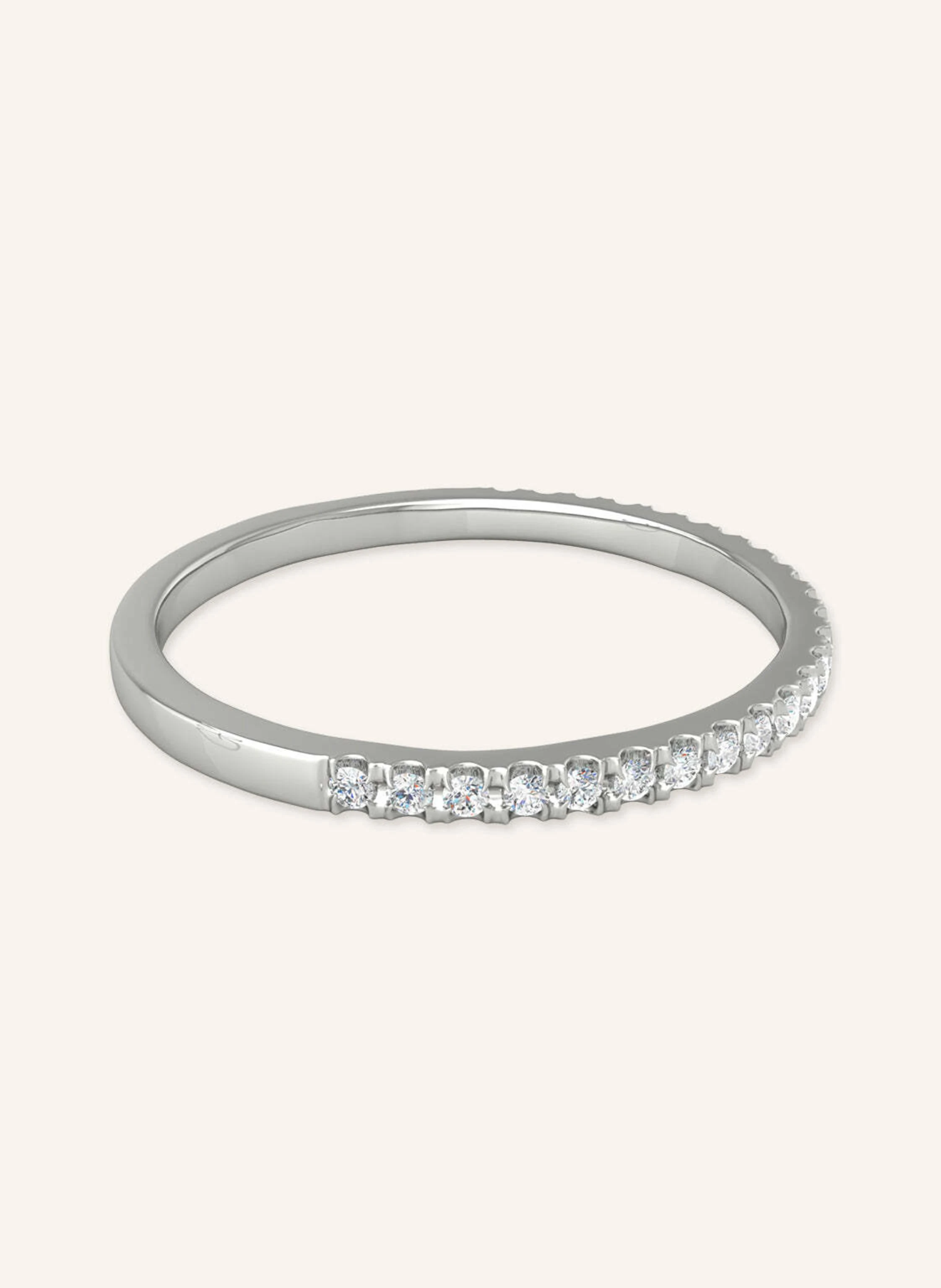 VEYNOU Ring MARA aus 18 Karat Weißgold und 0,10ct. lab-grown Diamanten