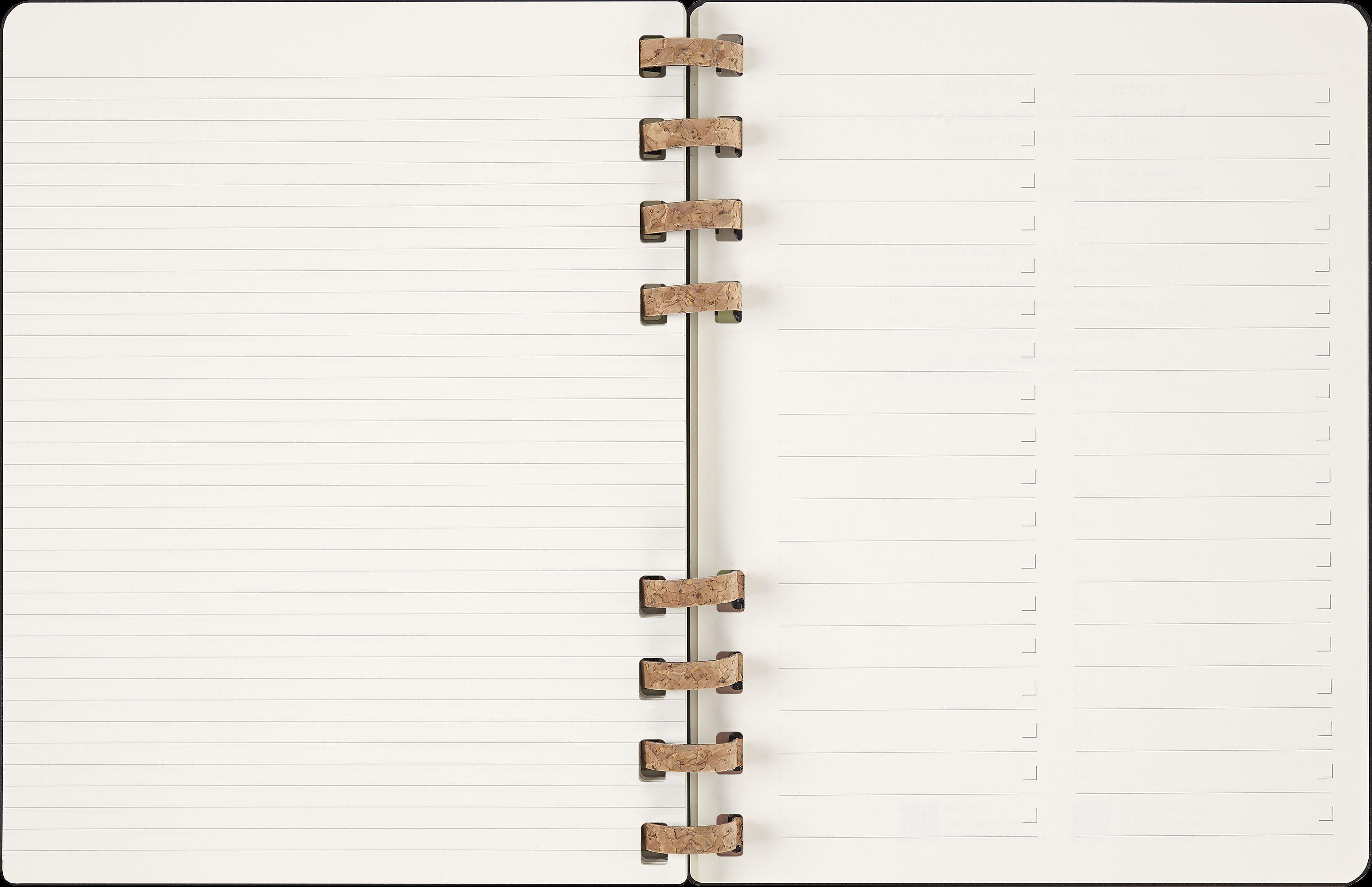 Moleskine 12 Monats Life Kalender mit Spiralbindung 2025, XL, Wochen-Monatskalender