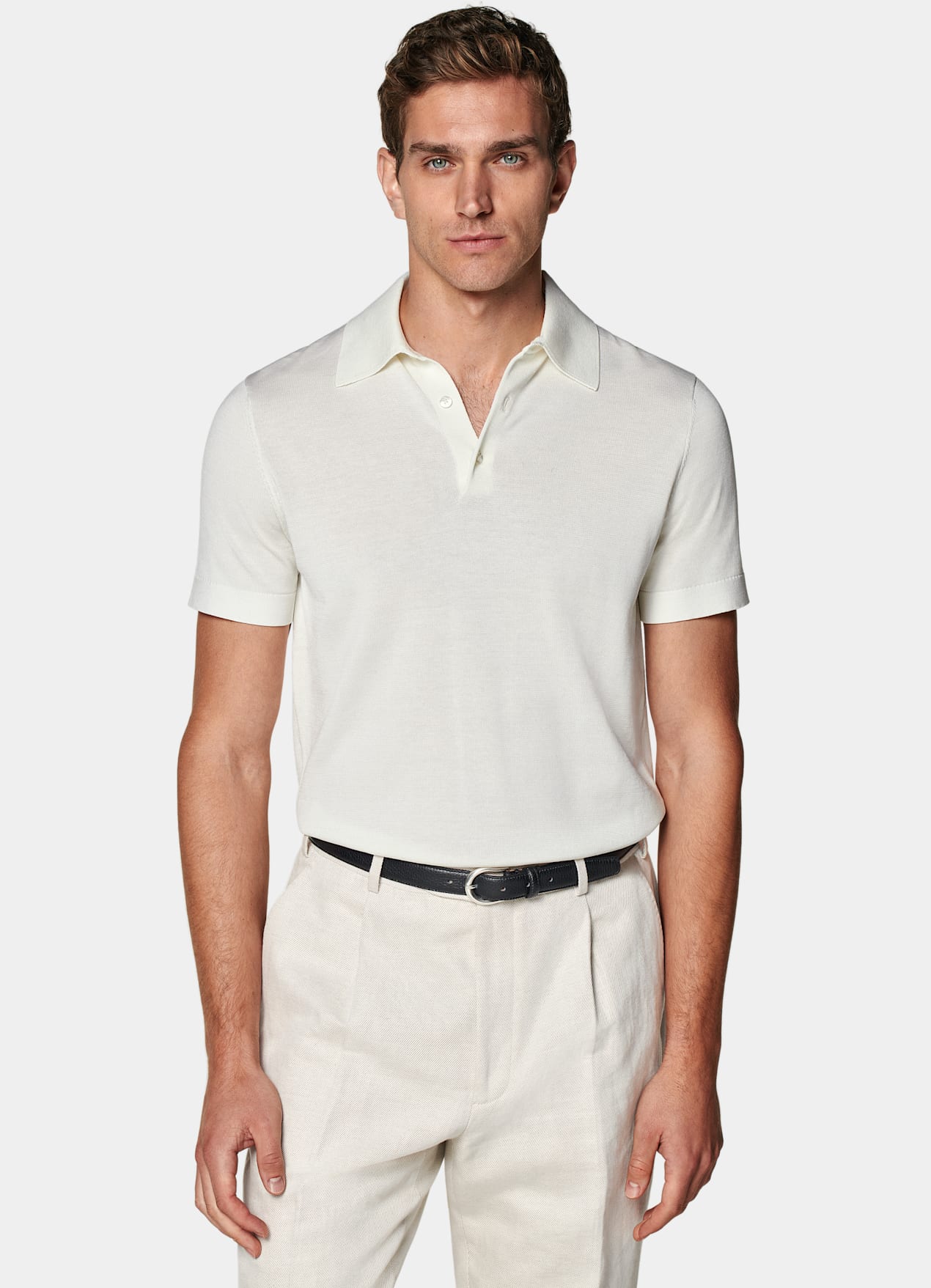 Polo blanc cassé