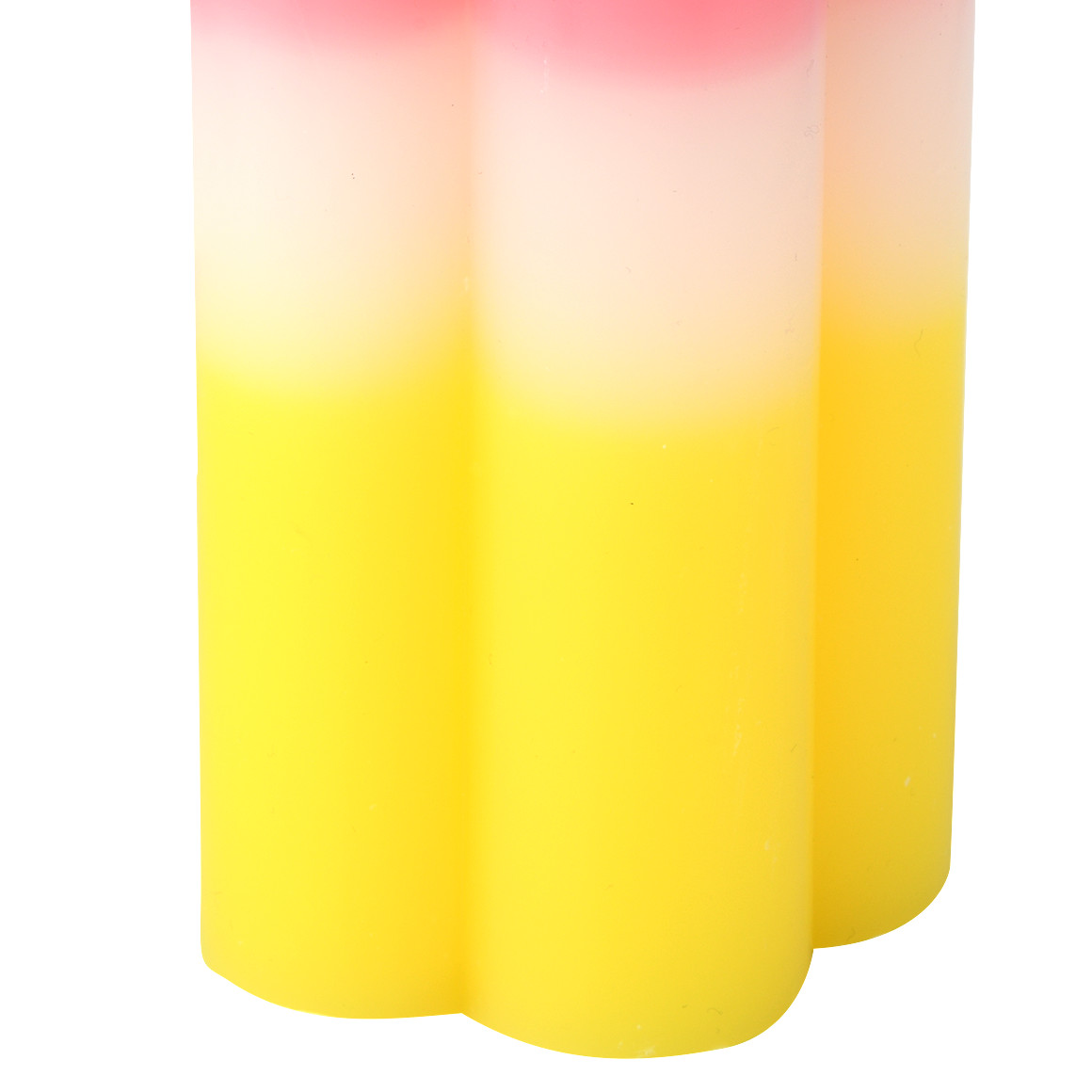 My Home Kerze in Blumenform rosa / weiss / gelb