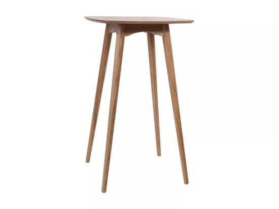 Table haute carrée frêne scandinave L60 cm BALTIK