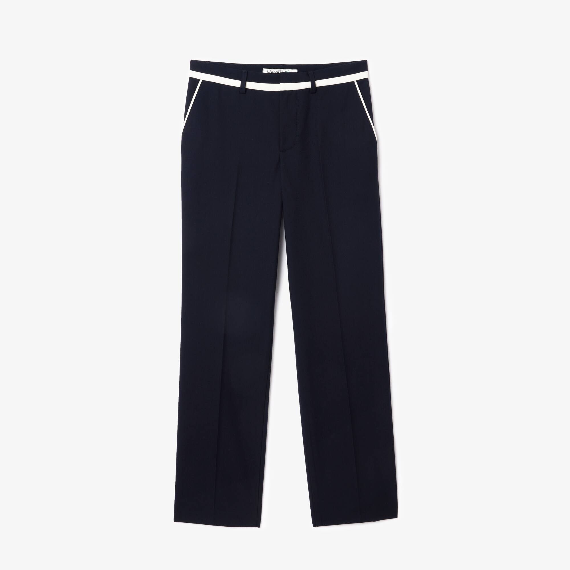 Pantalon de costume en twill premium avec badge Pantalons & Shorts - Bleu - Lacoste - Homme