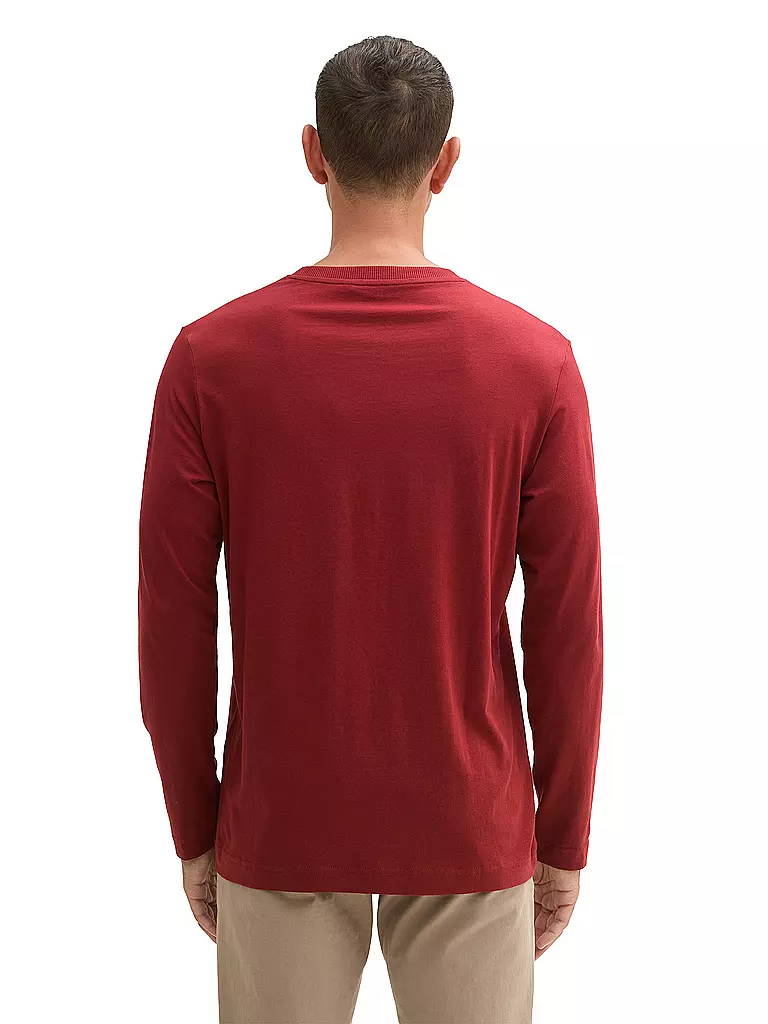 TOM TAILOR Langarmshirt rot