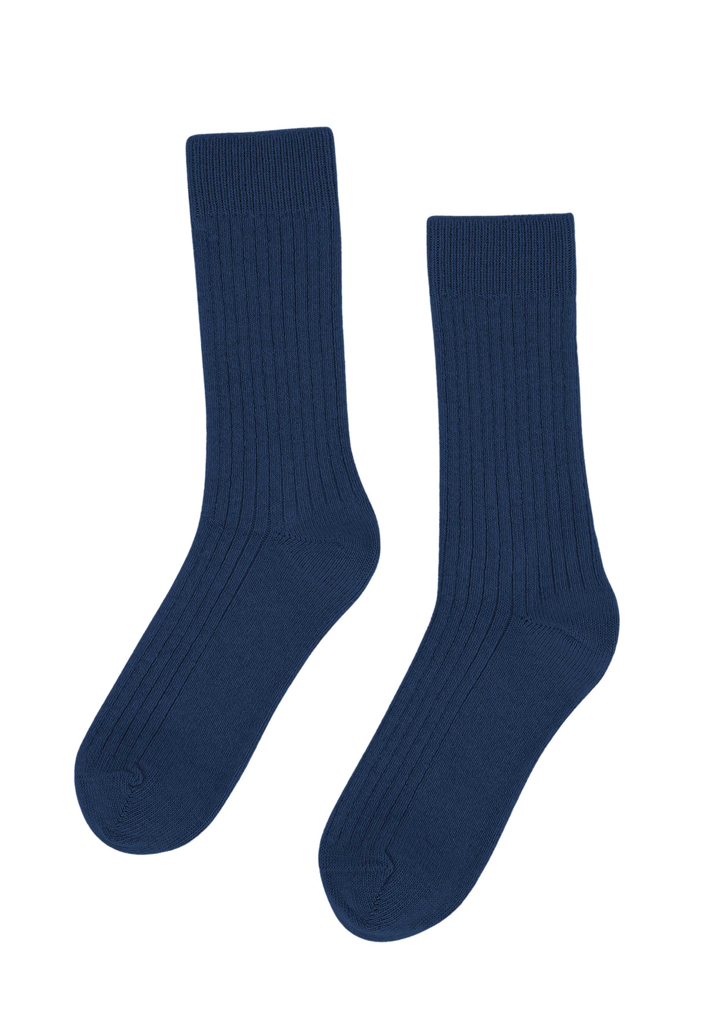 Colorful Standard Merino-Wollsocken Marine Blue