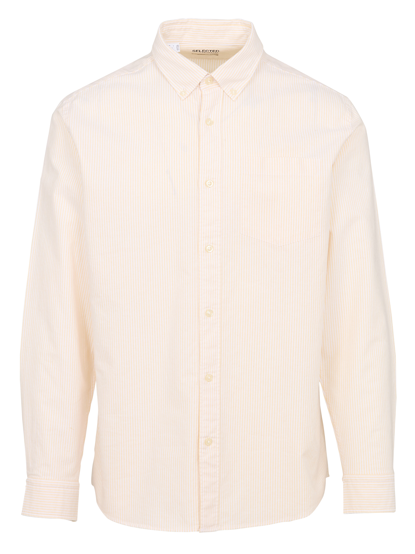 RICK - Chemise rayée en coton | Jaune
