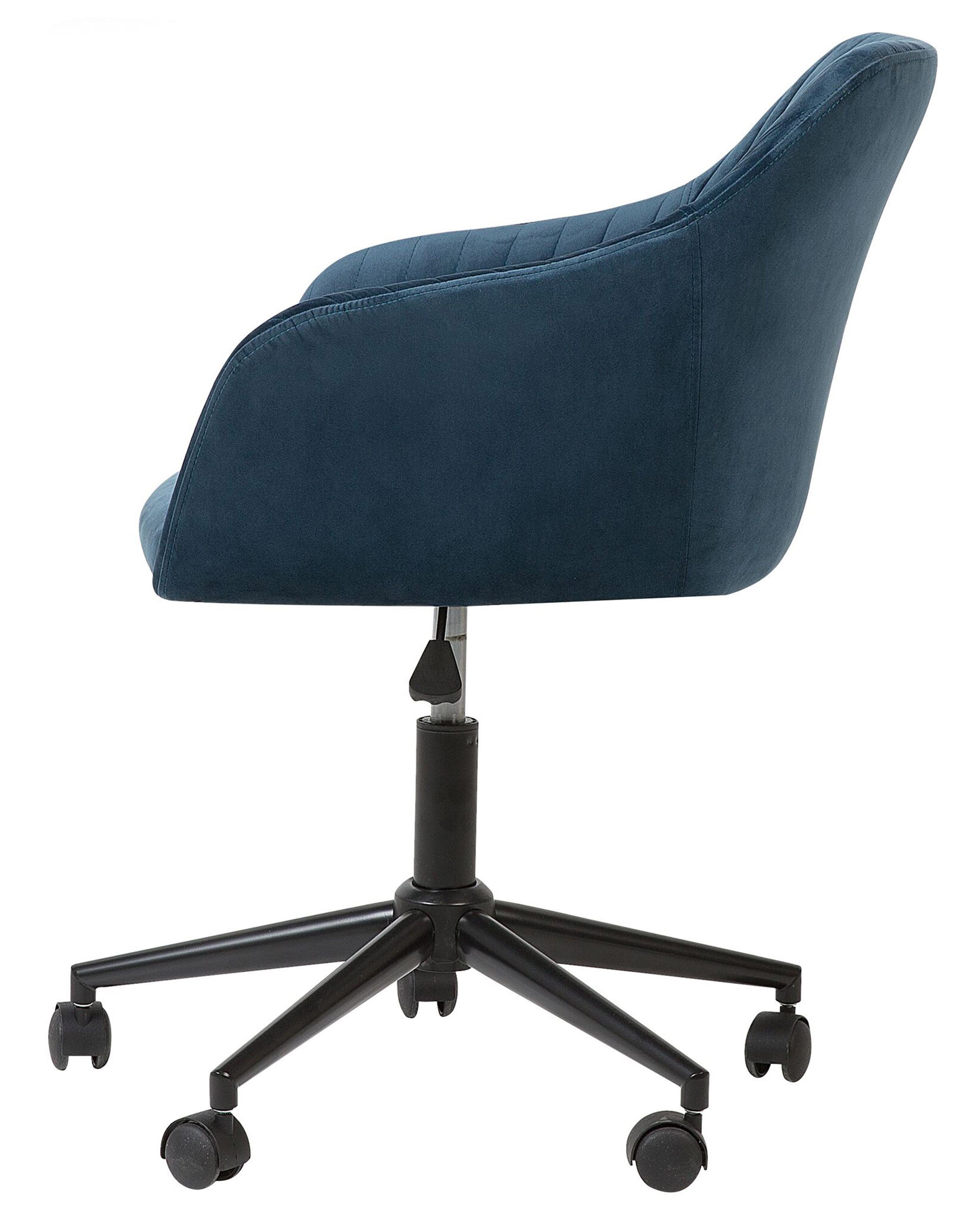 Bureaustoel VENICE Fluweel Marineblauw