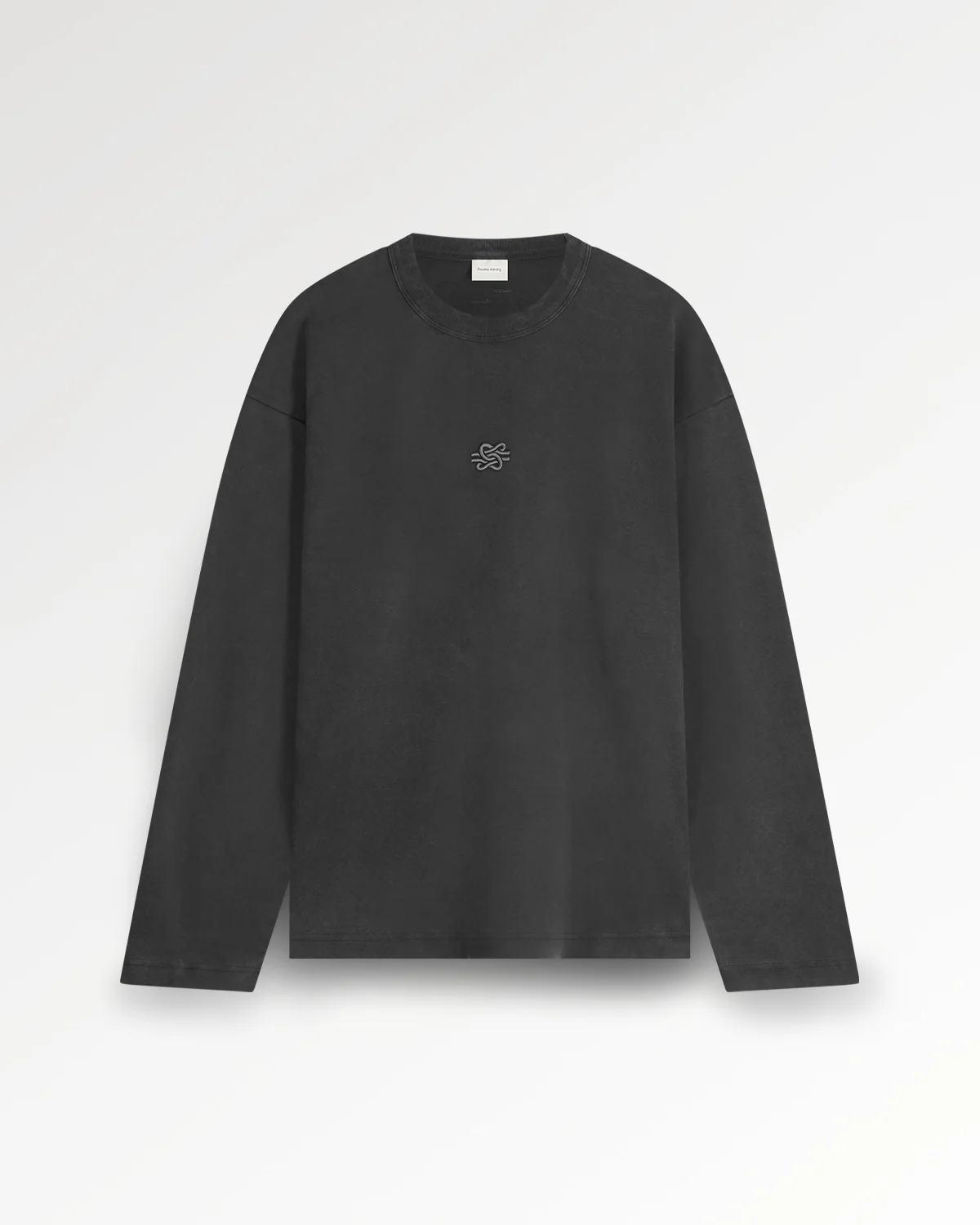 Longsleeve Boxy Embroidered Vintage Black