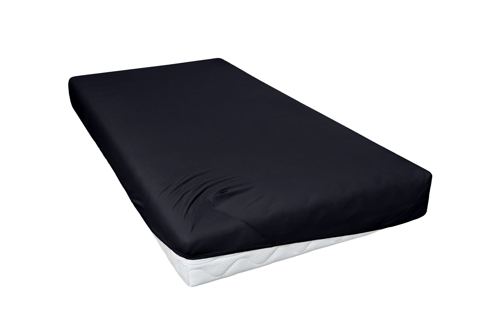 Vario Jersey-Spannbetttuch 90-100 x 200 cm schwarz