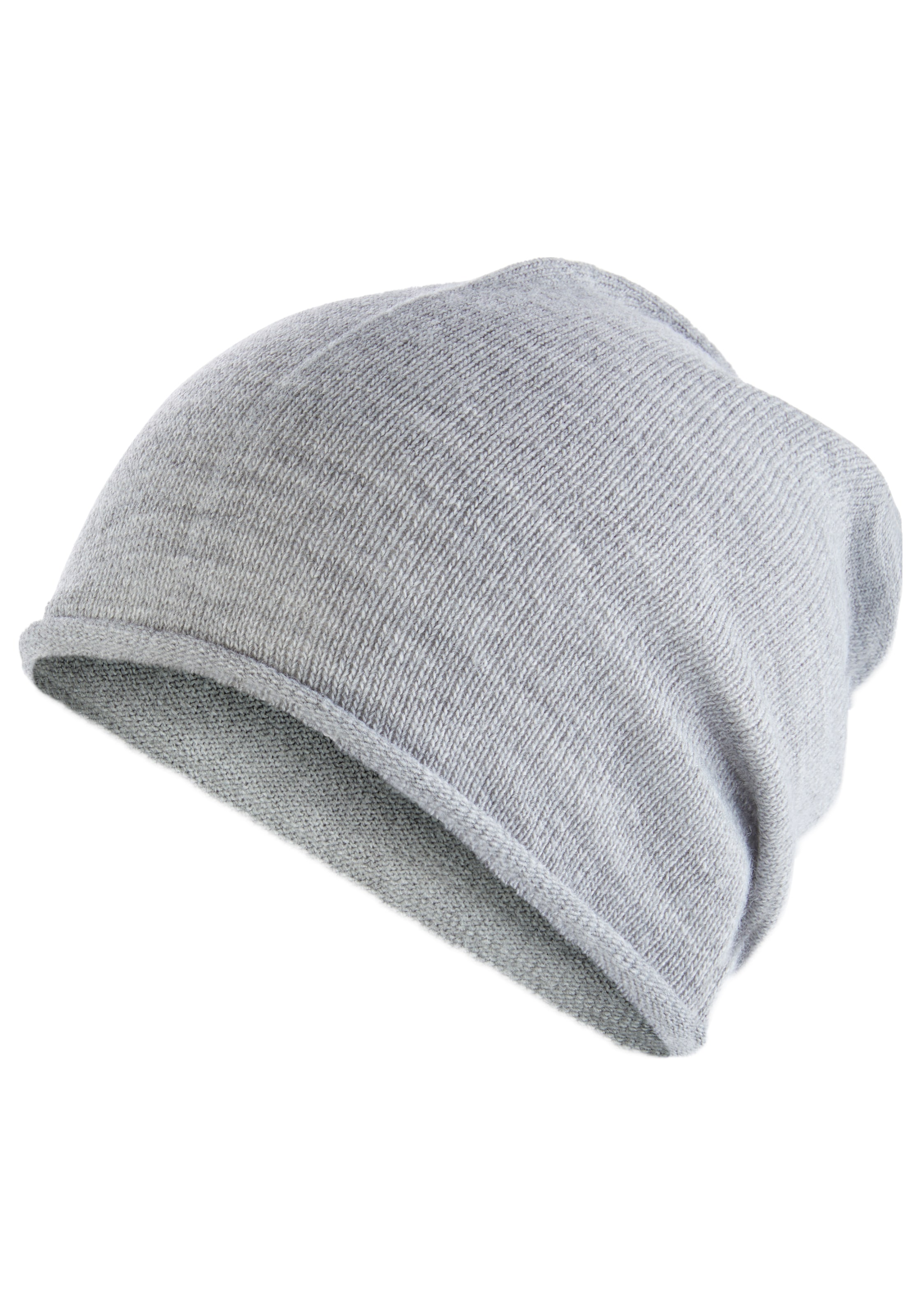 Laura Scott Beanie aus weichem Feinstrick, mit modischem Rollrand - NEW