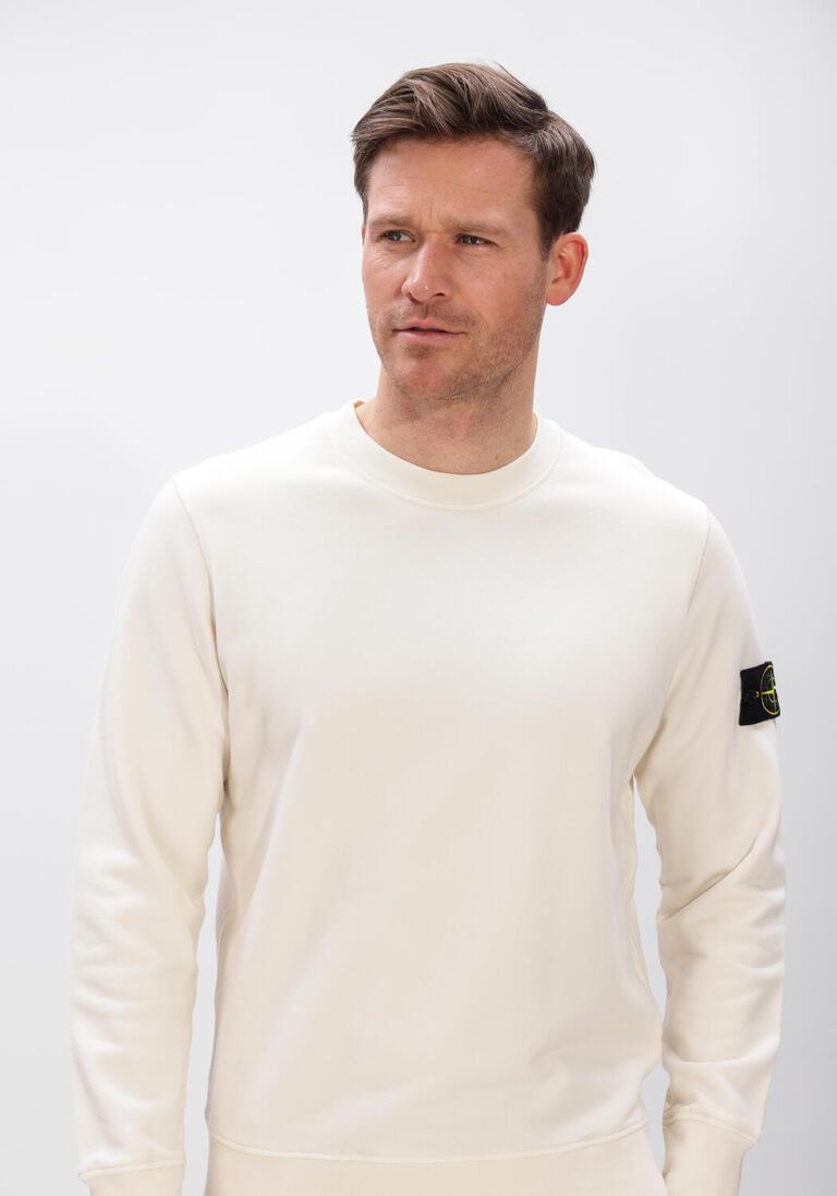 ecru stone island sweater sweatshirt s0051