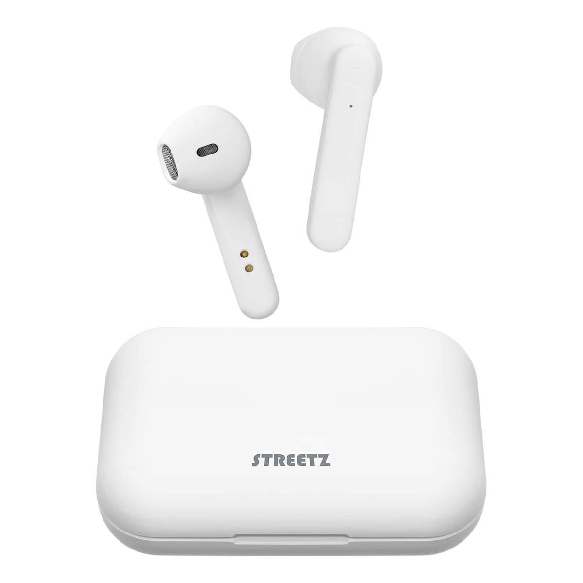 T110 TWS earbuds charging case  BT 5 matte white