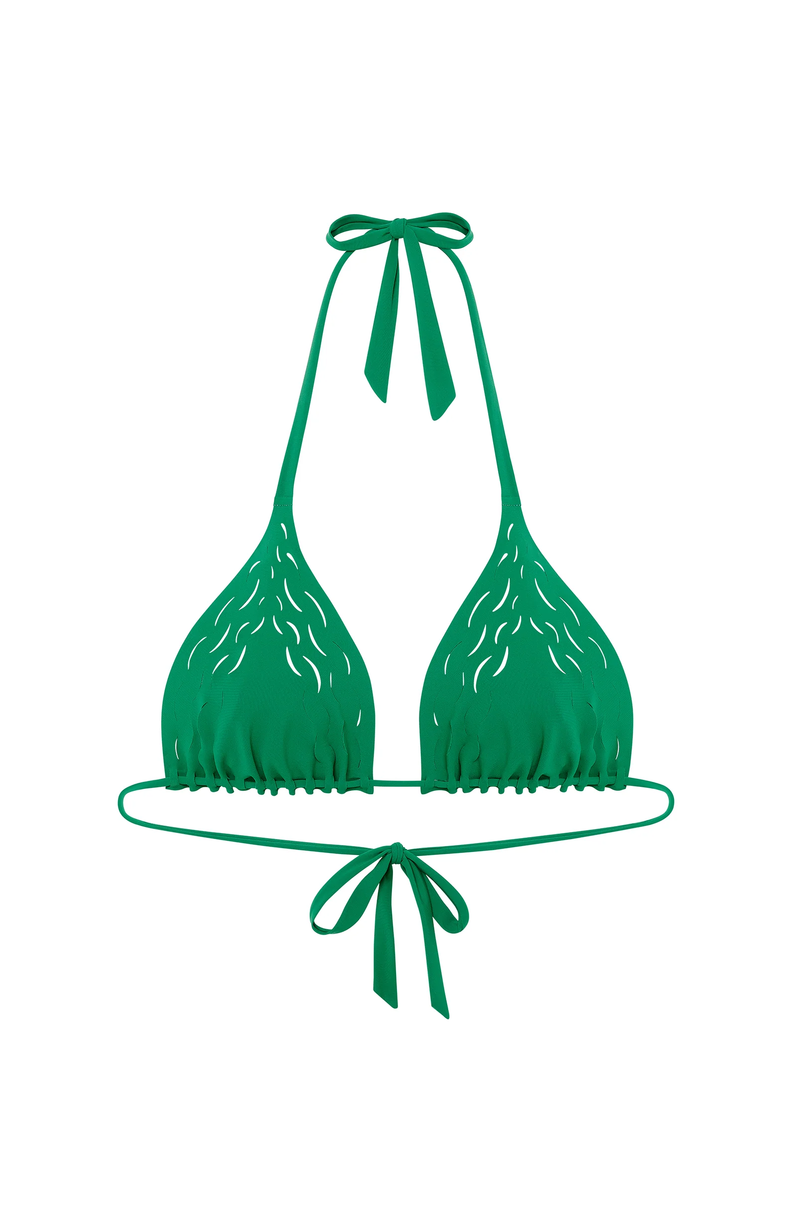 wood Haut de maillot de bain triangle jade Jade