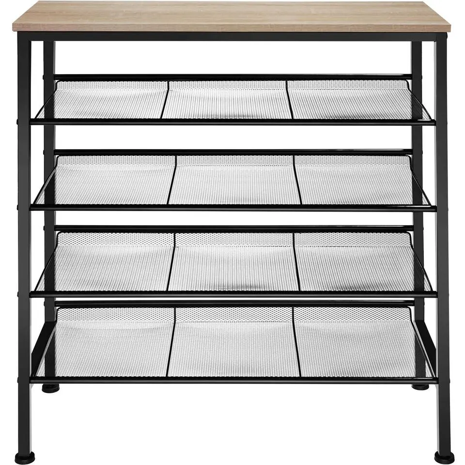 tectake Schoenenrek Bournemouth 75,5x30,5x85,5cm