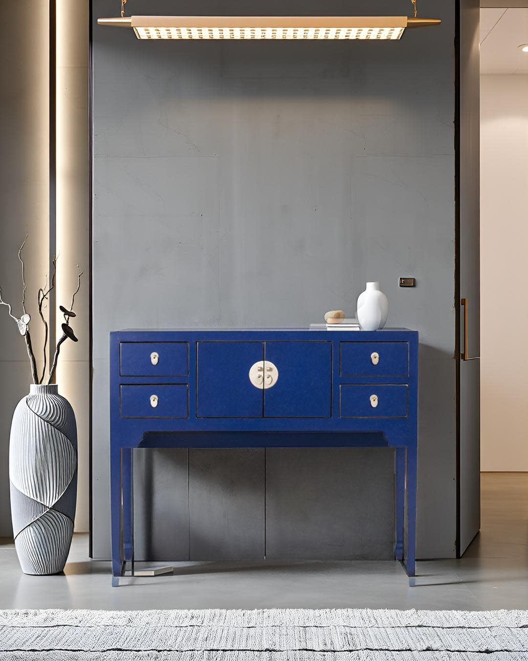 Fine Asianliving Chinese Sidetable Blauw Midnight