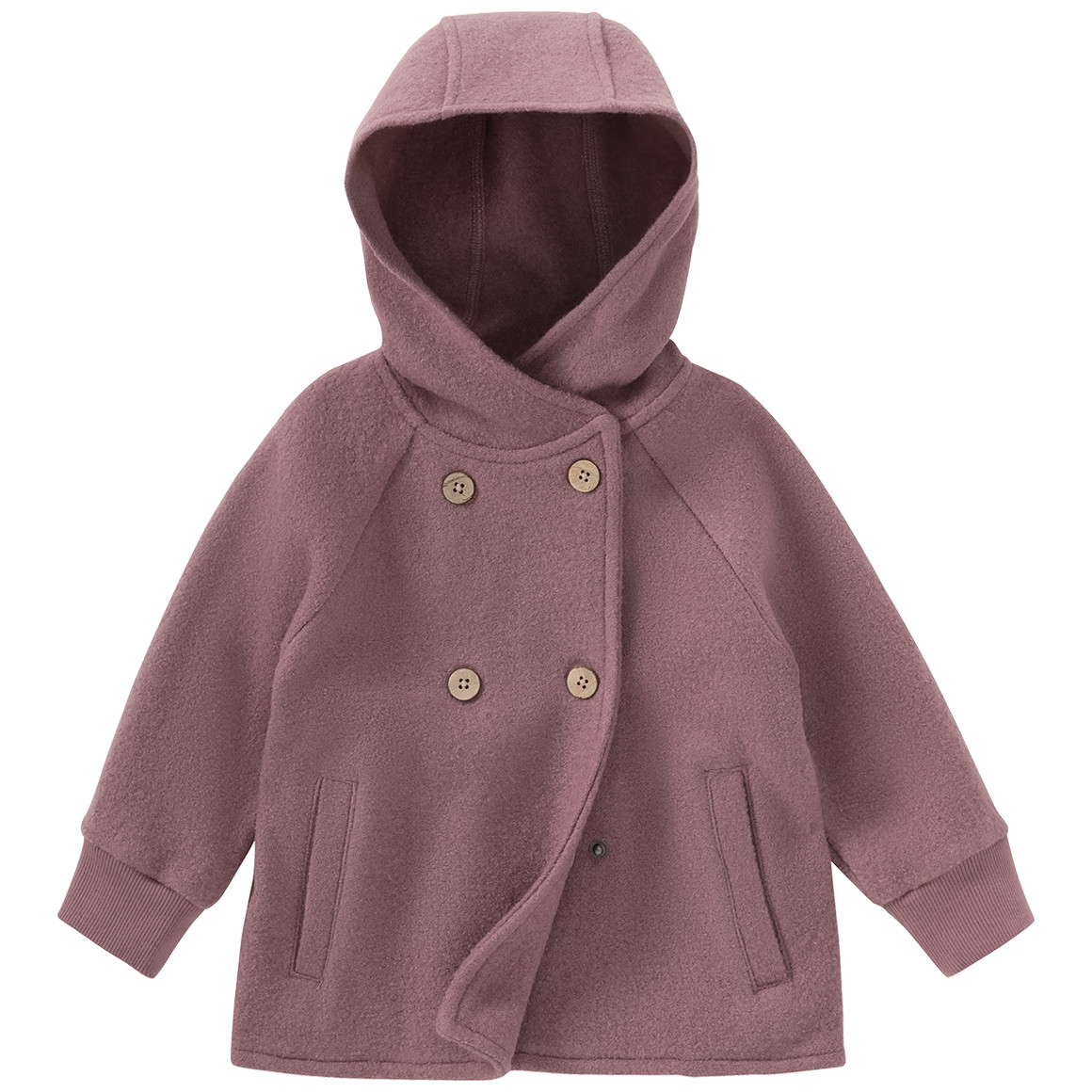 Topomini Pure Collection Baby Wollwalk-Jacke rosa
