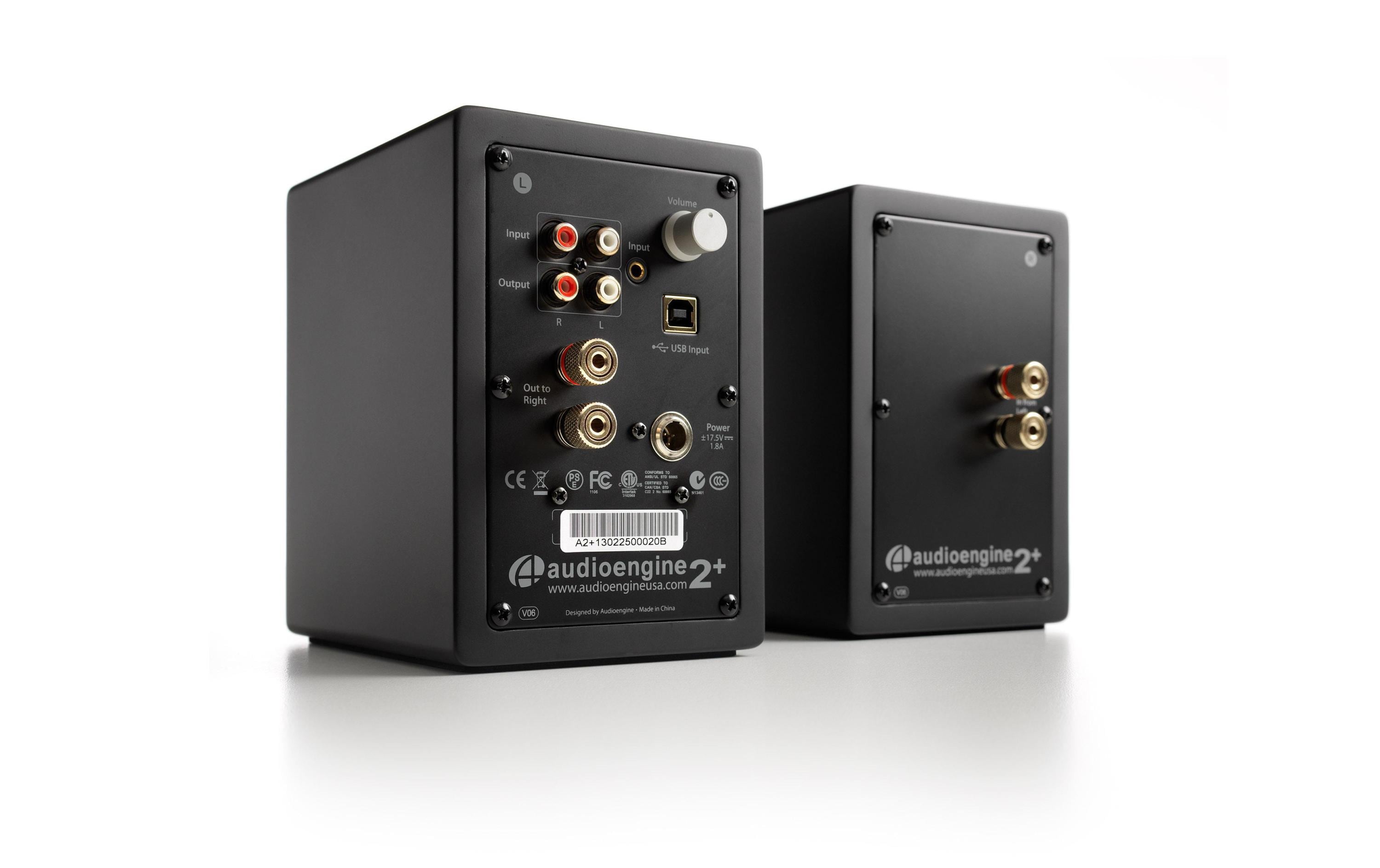 Regallautsprecher Paar A2+ Wireless Schwarz<br>Kompakte Aktivlautsprecher mit Bluetooth