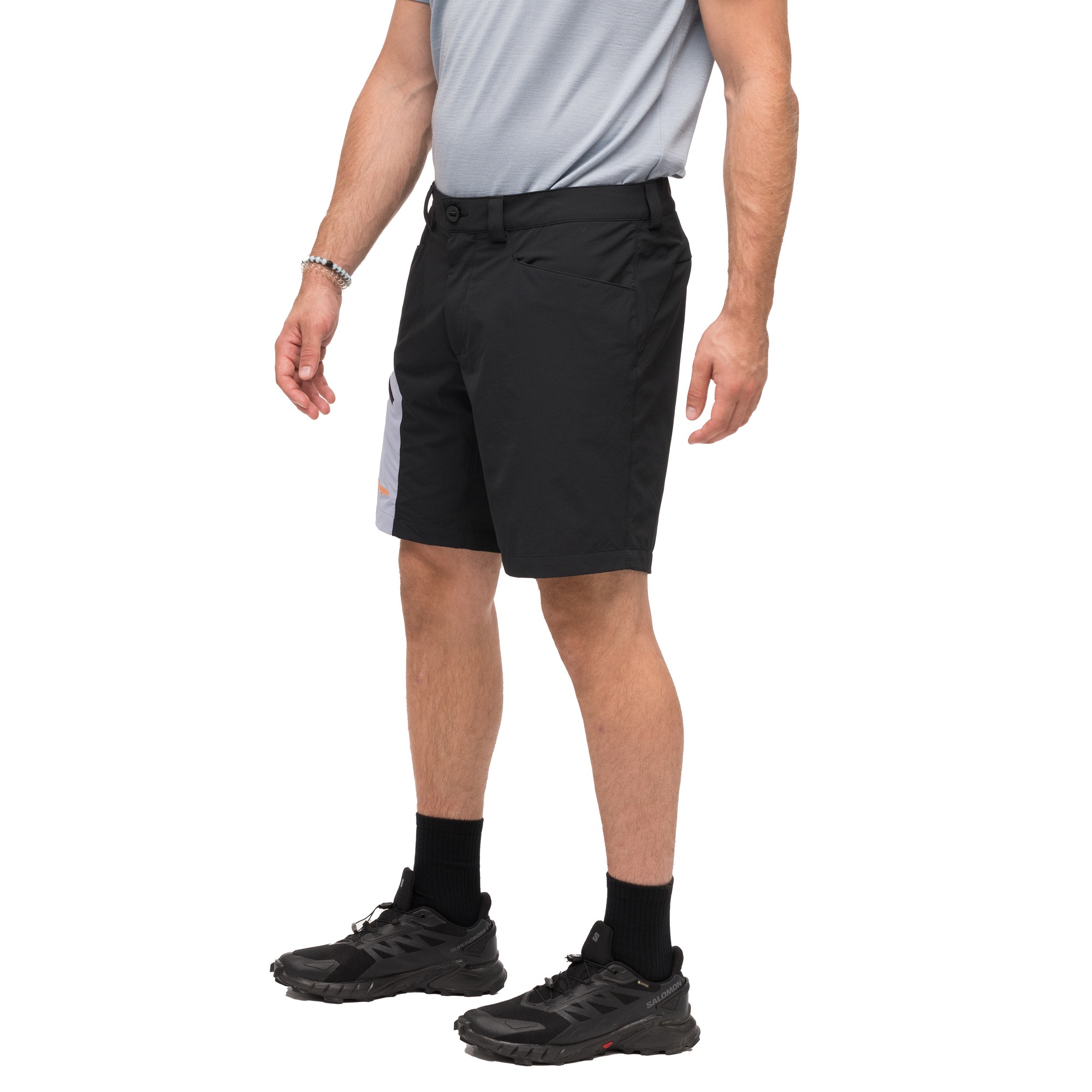 Vaagaa Light Softshell Shorts Herre Black/Husky Blue