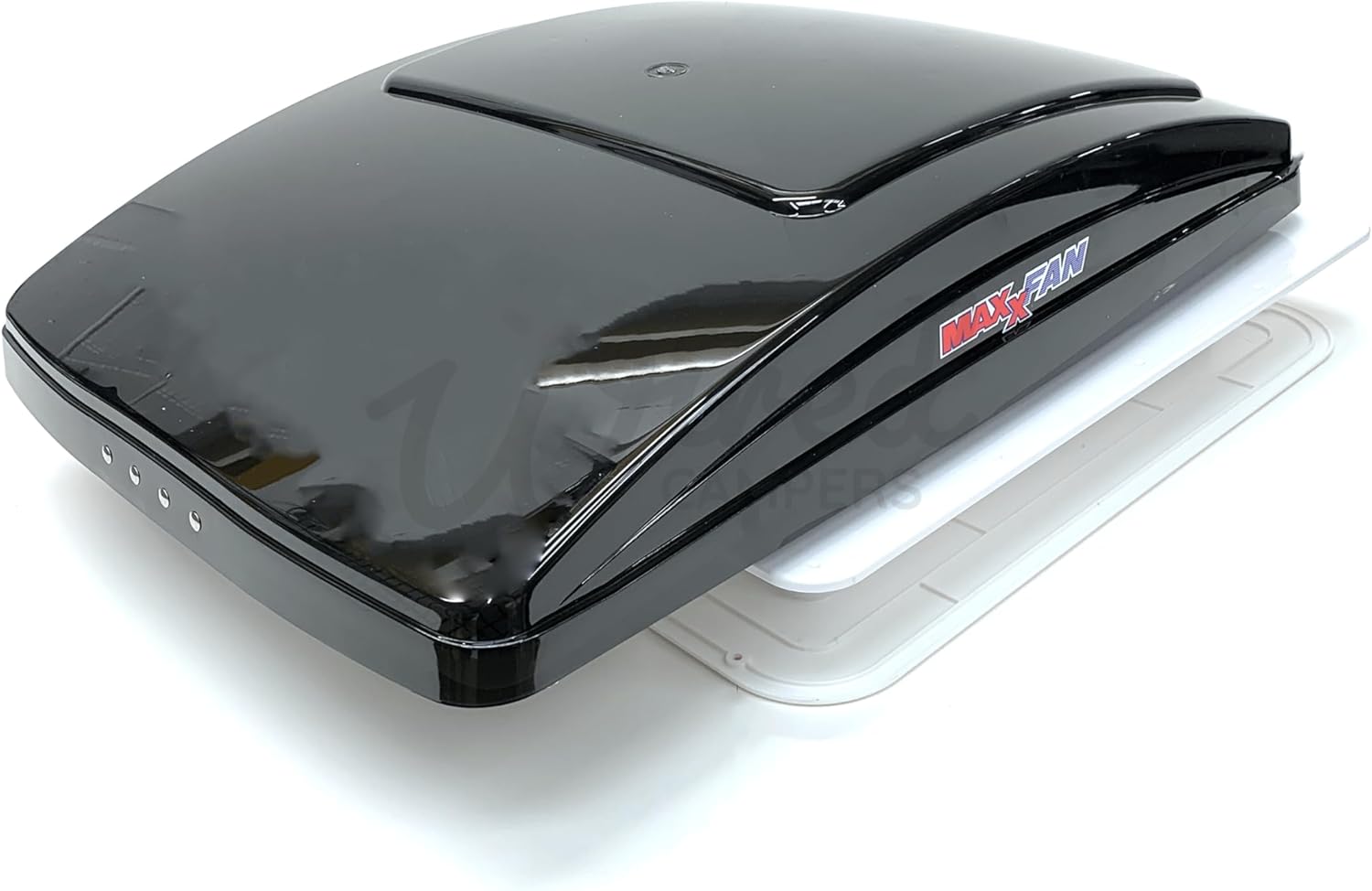 MAXXAIR Dachhaube Maxxfan Deluxe mit Lüfter und Regenschutz, elektr. Öffnung Farbe Smoke