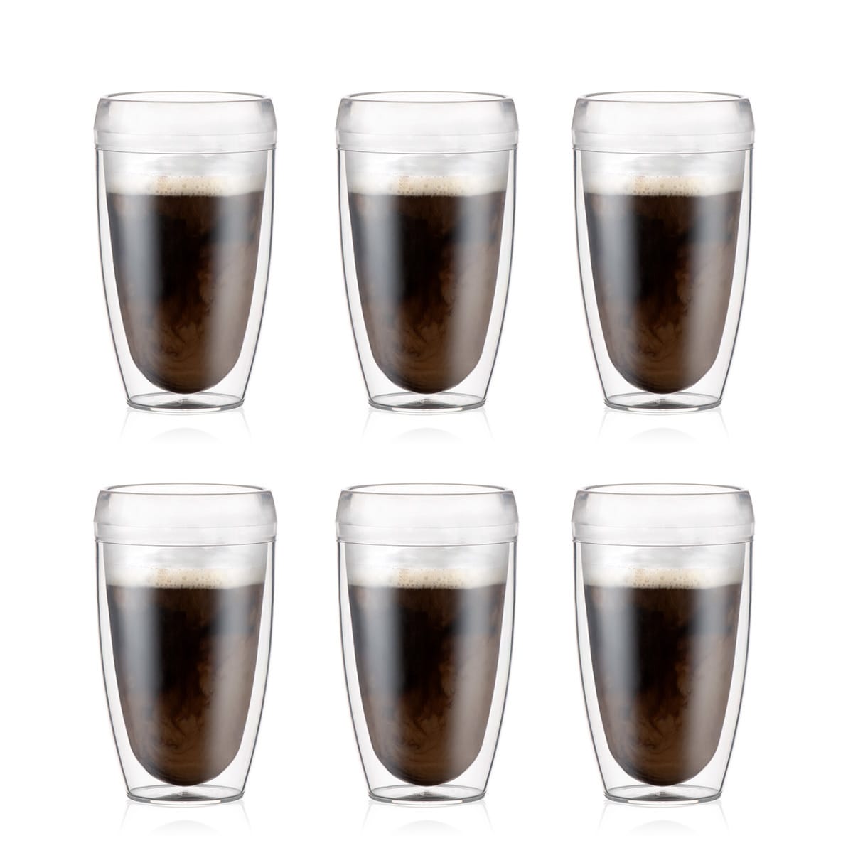 6 stk tumblerglass med doble vegger Bodum PAVINA OUTDOOR