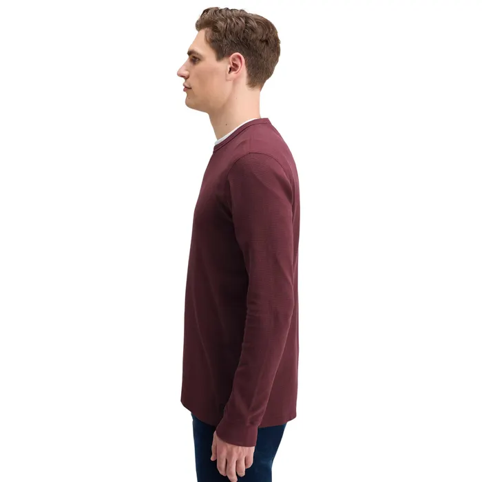 Scotch & Soda Waffle Longsleeve Shirt Heren