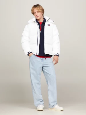 Jaqueta puffer casual Alaska com logo