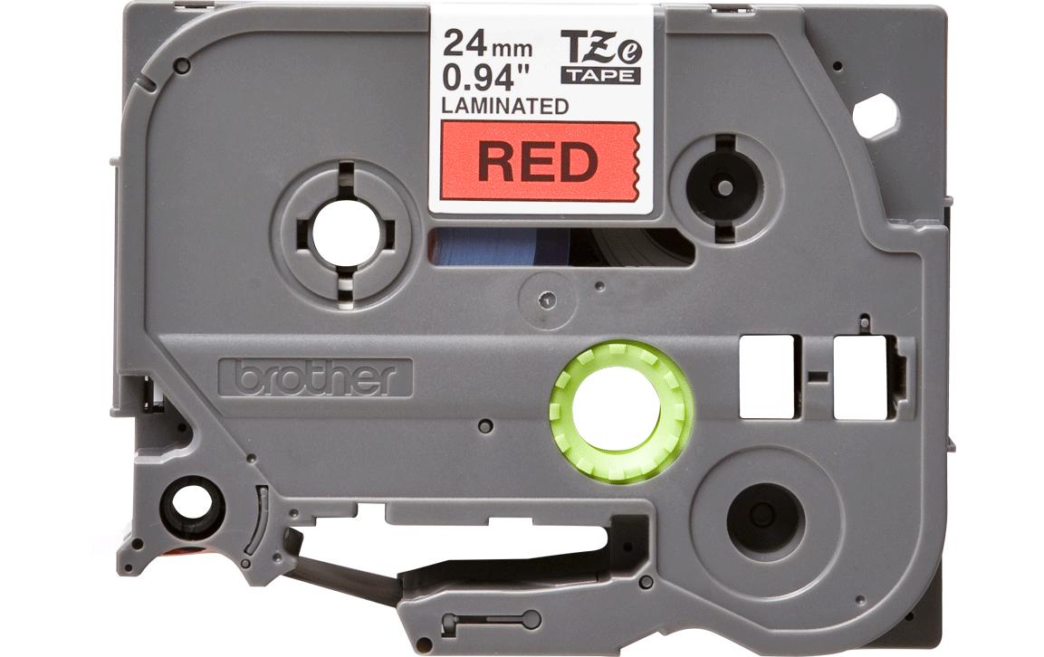 Beschriftungsband TZe-451 Schwarz auf Rot24 mm-Beschriftungsband für Etikettendrucker