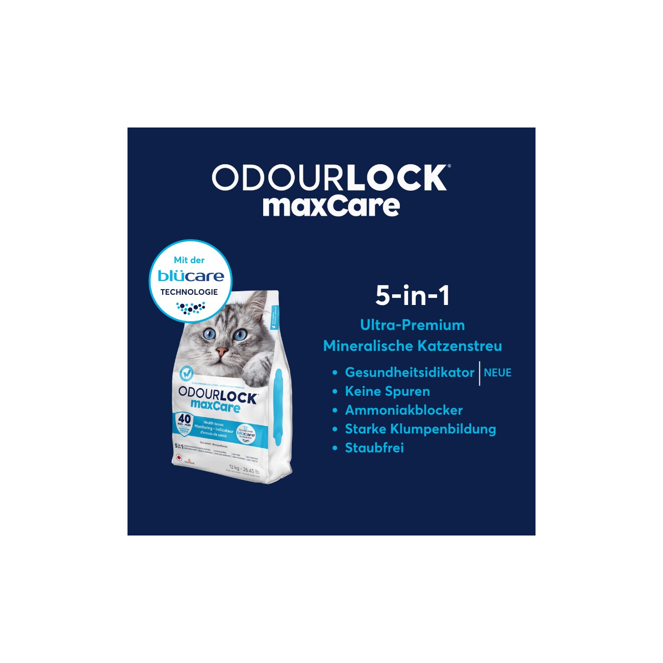 Intersand ODOUR LOCK MaxCare Unscented 12kg