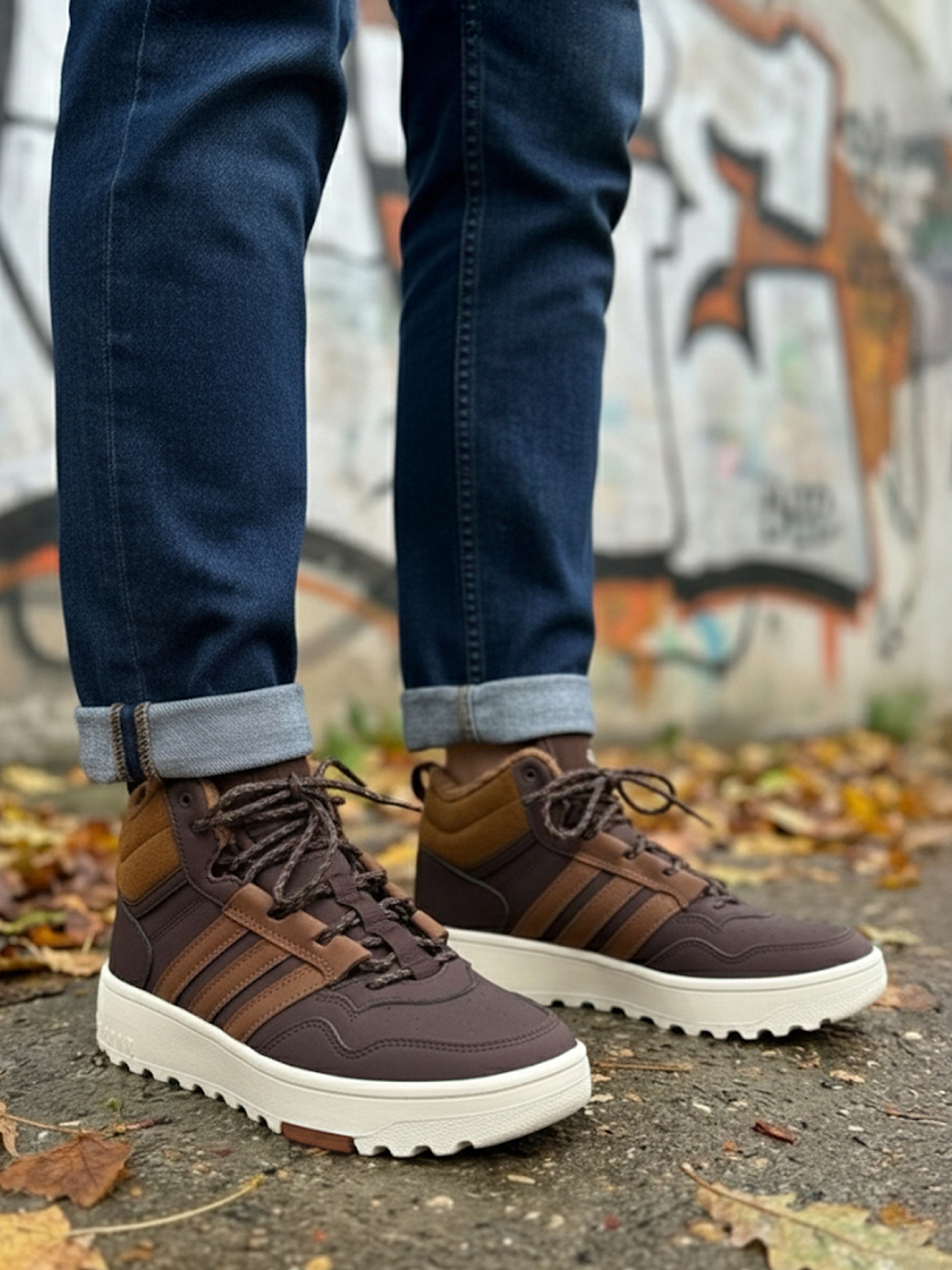 Adidas Hoops 4.0 Mid Winterized Brown