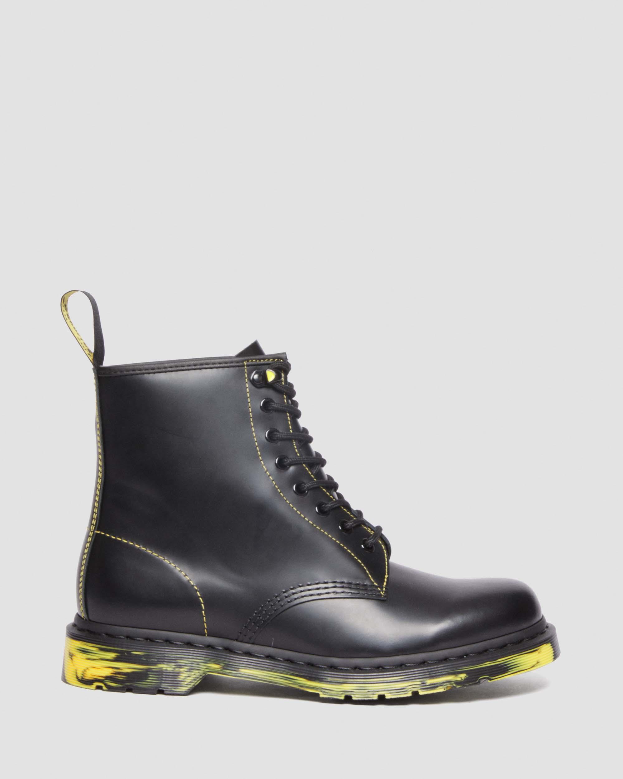 1460 Marbled Sole Smooth Leather Lace Up Boots
