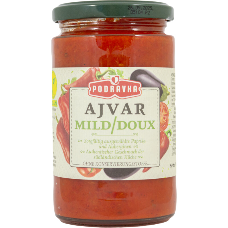 Podravka Ajvar mild paprikasaus