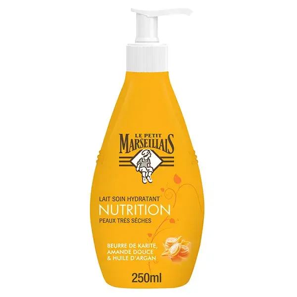 Le Petit Marseillais Lait Hydratant Karité, Amande Douce et Argan 250ml