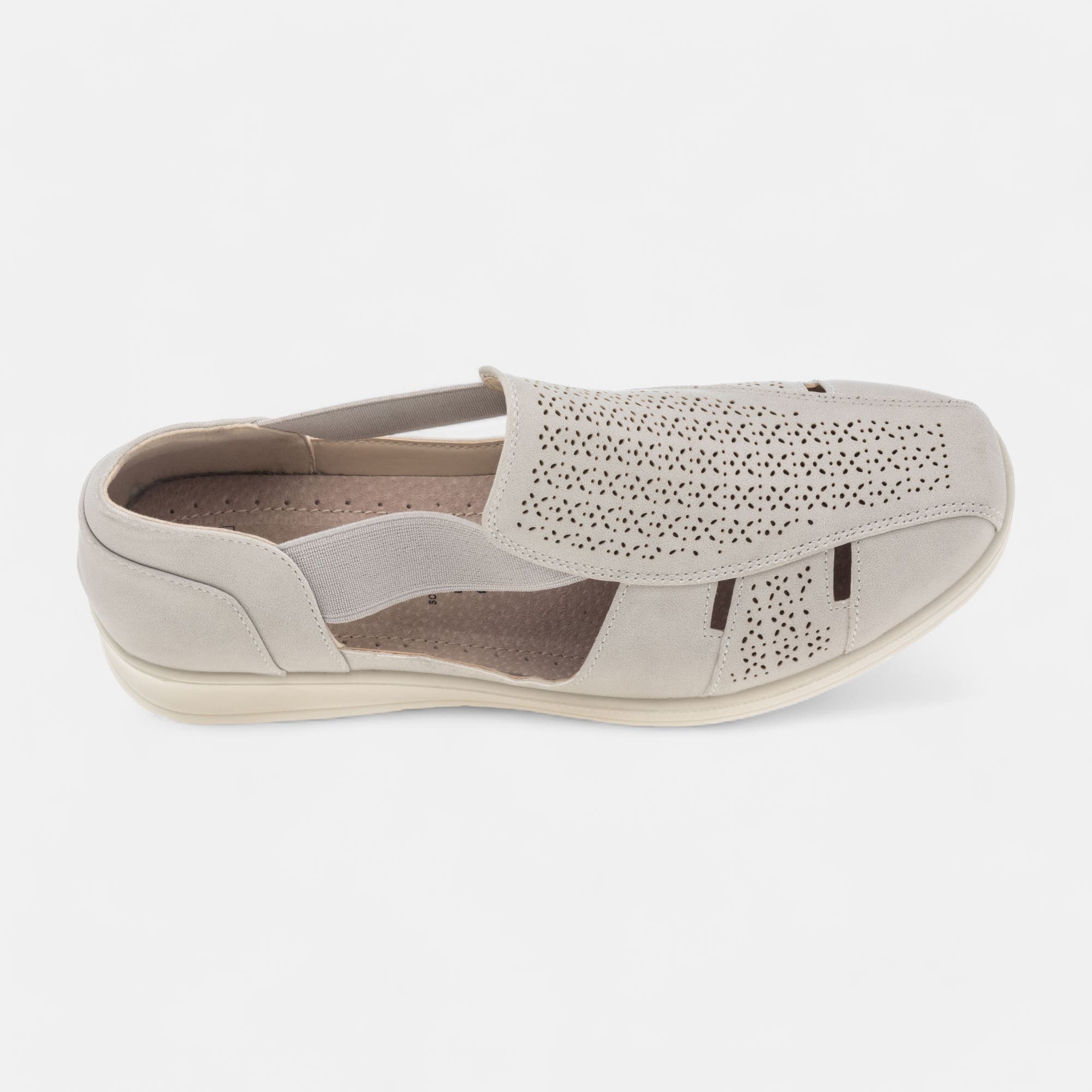 Mocassins pieds sensibles Femme gris