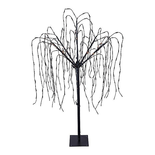 Arbre blanc 50 LEDs blanc chaud H.152,4 cm