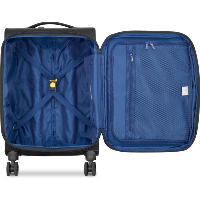 Brochant 3 valise cabine extensible 4 doubles roues 55 cm noir profond