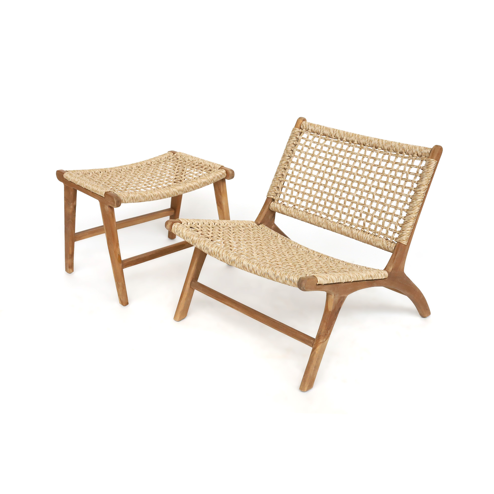 Bank 'Driessen' aus Teak, H 46 cm, B 60 cm, L 40 cm von fischer's lagerhaus