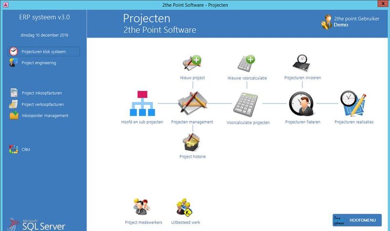 PROJECT ADMINISTRATIE 2THEPOINT SOFTWARE