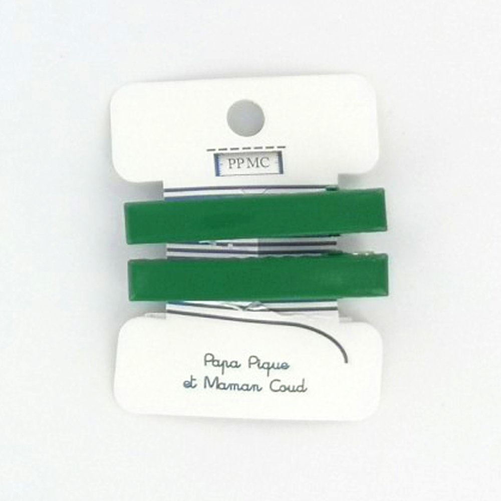 Barrette Croco Moyenne Vert Vif Cr039