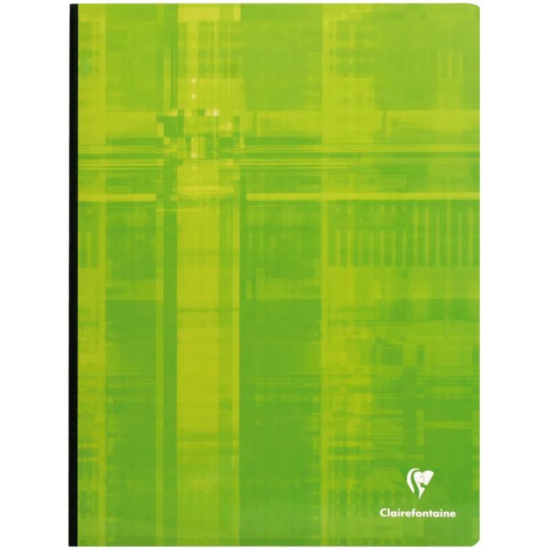Cahier brochure dos toilé 24 x 32 cm 144 feuilles grands carreaux couleur aléatoire