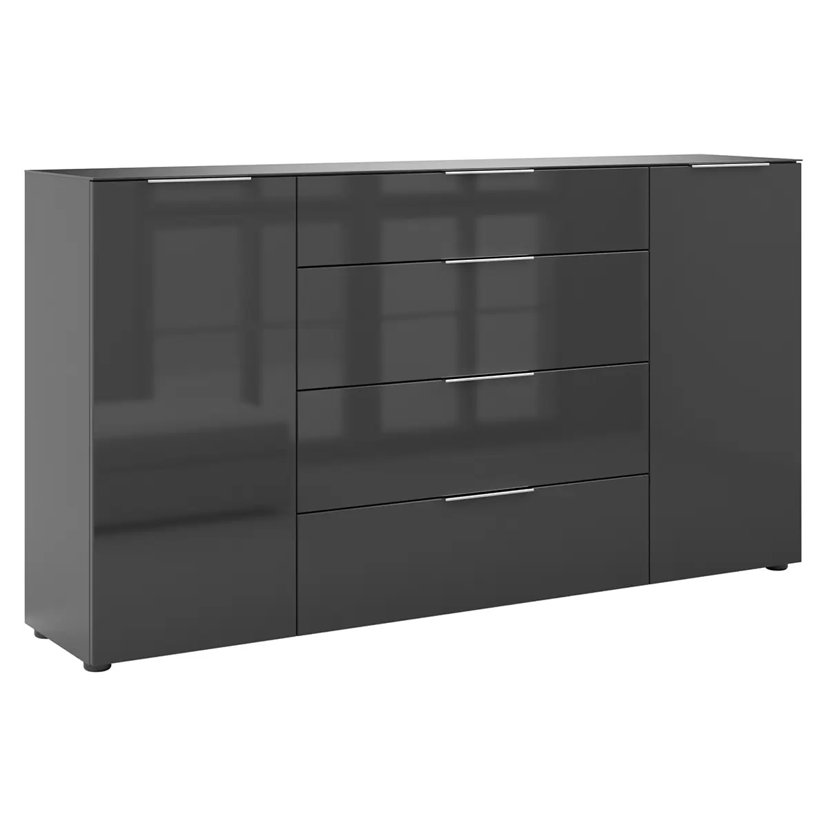 Kommode 2T4S Style Schwarz