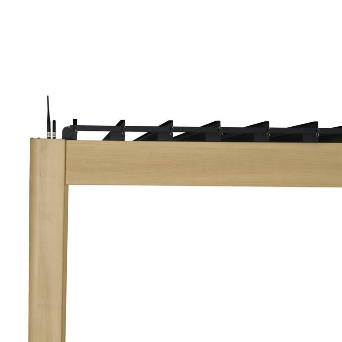 Pergola électrique bioclimatique EVORA Effet bois Honey