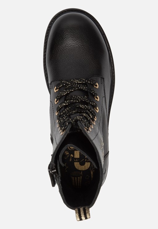 Muyters Veterboots zwart Leer 42610