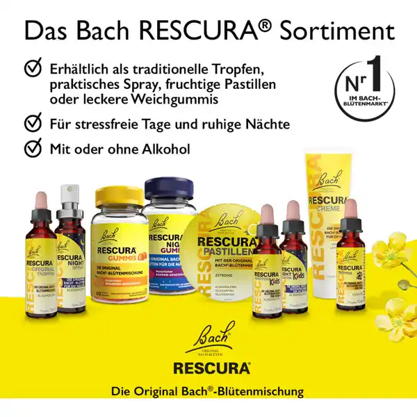 Bachblüten RESCURA® Night Spray alkoholfrei
